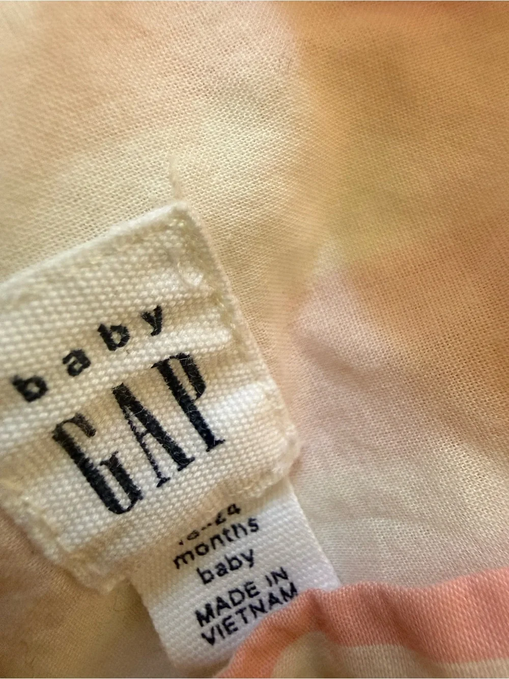 Baby Gap Pink & White Striped Summer Dress 18-24 months